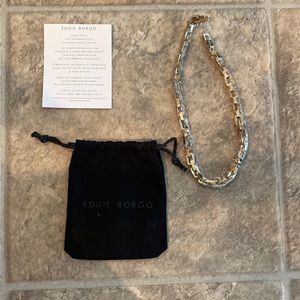 Eddie Borgo Supra Link 17” Gold Tone Necklace NWT